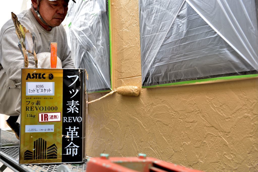 外壁上塗り