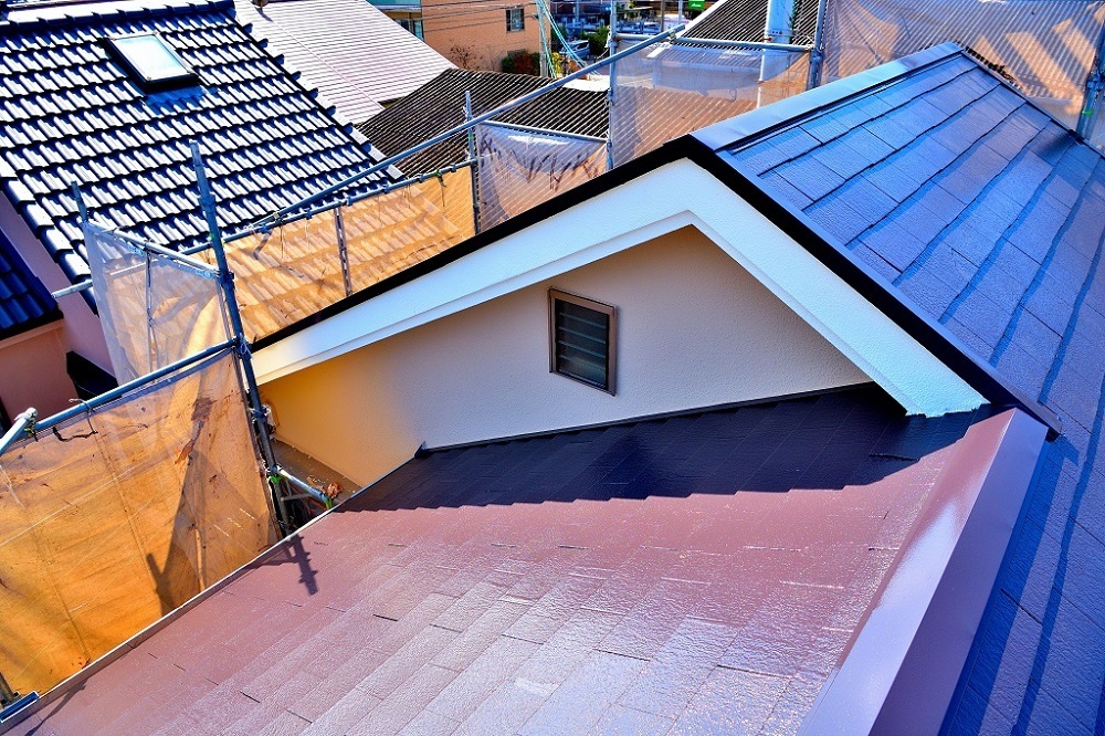 屋根塗装完成